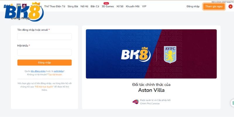 Đăng Nhập BK8 - Thông Tin Cần Thiết Dành Cho Tân Thủ 1 Các bước đăng nhập BK8 dễ thao tác dành cho tân binh