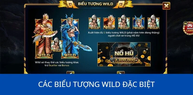 Sơn Tinh Thủy Tinh - Game Nổ Hũ 2025 Hấp Dẫn Tại BK8! 2 Các biểu tượng Wild đặc biệt